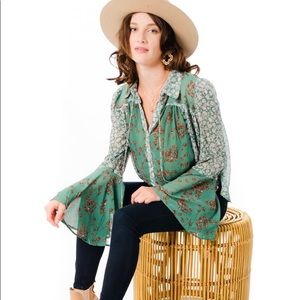 💕 FREE PEOPLE - Emerald Combo Long Sleeves
